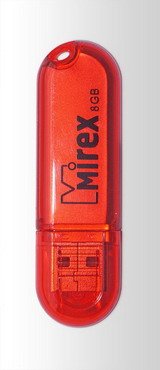 USB флэш-накопитель Mirex CANDY RED 8GB (ecopack)