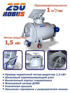 Пенобетоносмеситель Robus 250 Пенобетоносмеситель Robus 250