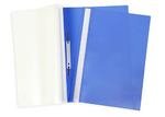 Папка-скоросшиватель пластик/прозрачный верх А4 синяя