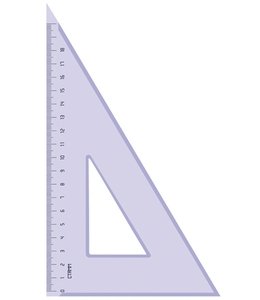 Треугольник 18см 30* прозр.тонир.